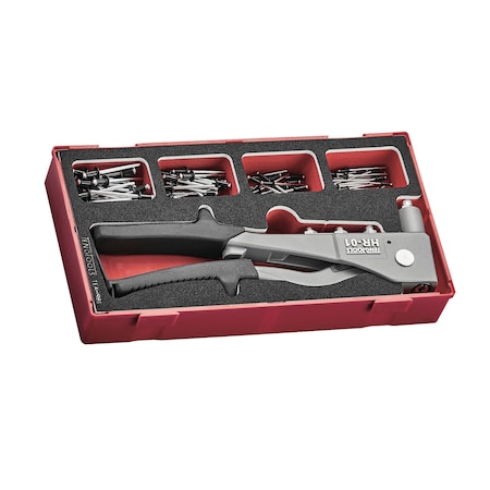 Teng Tools Rivet Gun Set 81 Pieces in EVA Foam Organizational Tool Tr TEAHR81